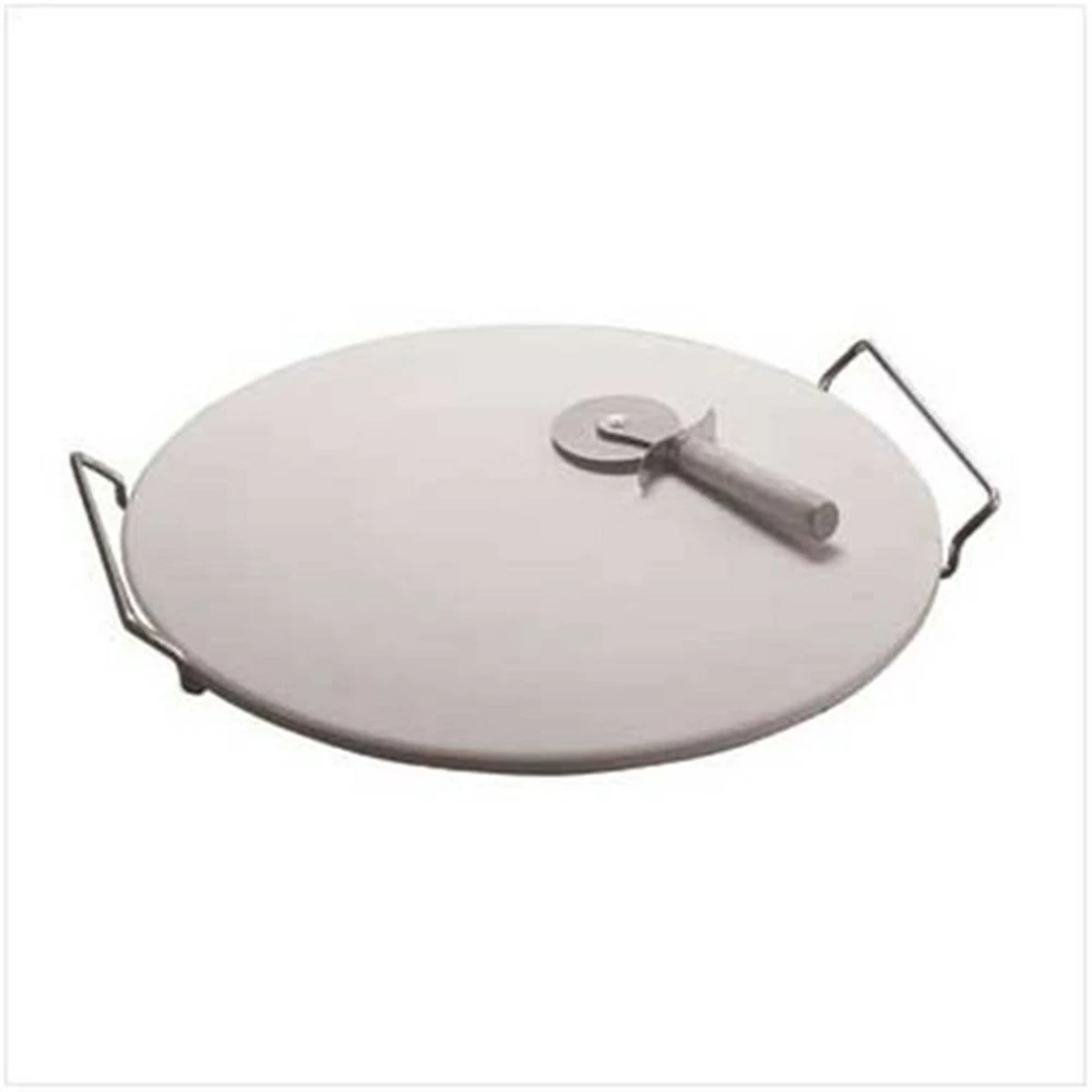 Davis & Waddell Davis & Waddell Napoli Pizza Stone, Stainless Steel Cutter, And Rack - Image 2