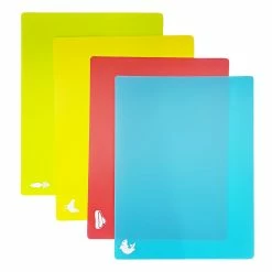 Scullery Essentials Flexible Set Of 4 Colour Coded Cutting Mat