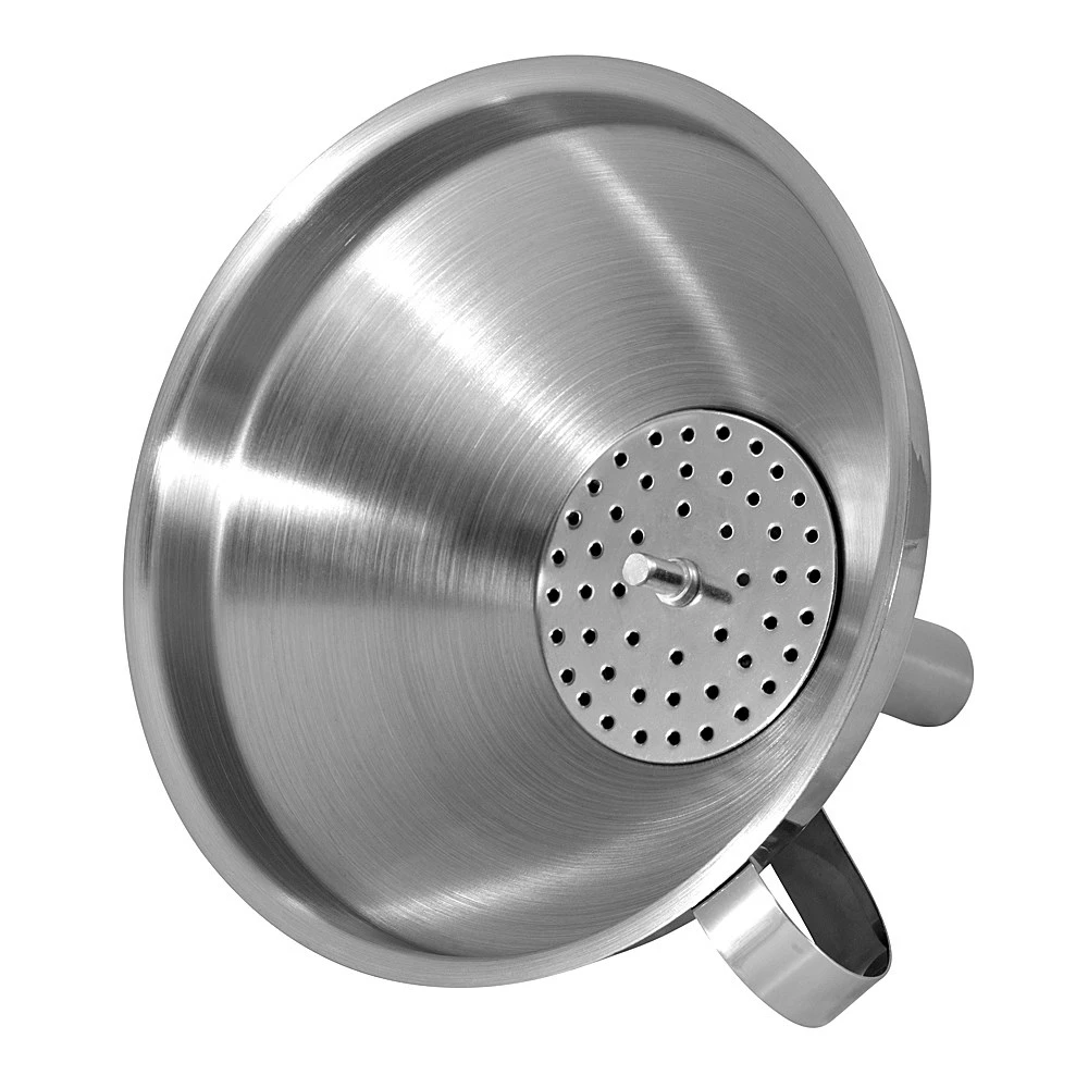 Soffritto A Series Stainless Steel Funnel With Strainer - Image 2