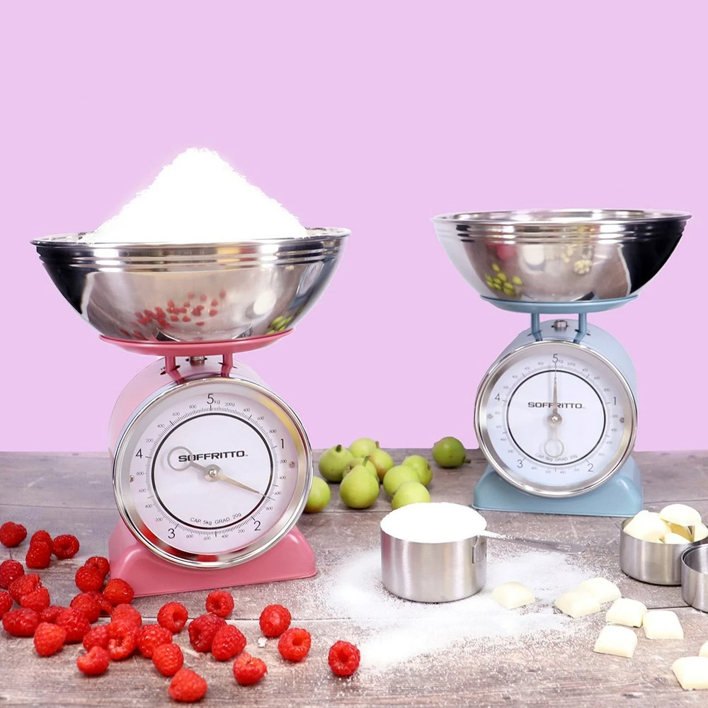 Soffritto Mechanical 5kg Kitchen Scale Teal - Image 2