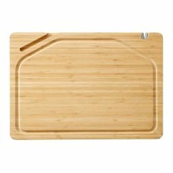 Scullery 3 In 1 Bamboo Board With Sharpener & Tech Holder 50cm