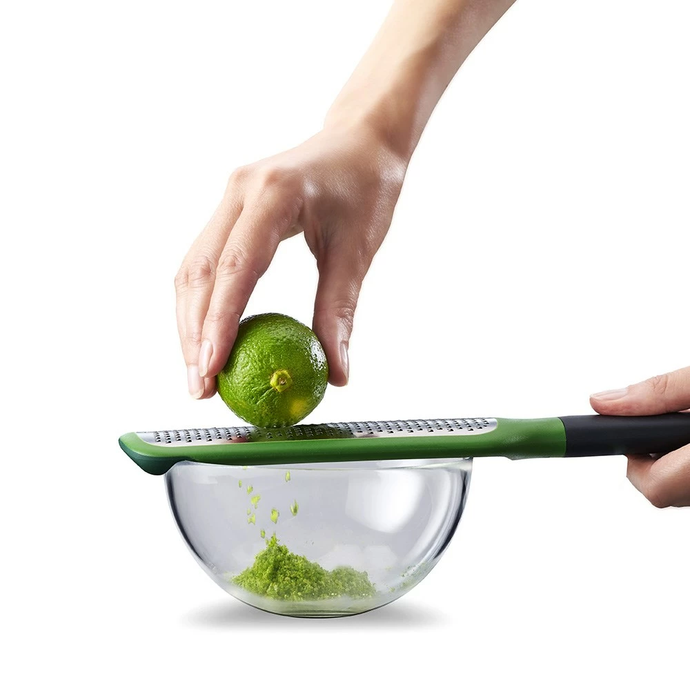 Joseph Joseph GripGrater Paddle Grater With Bowl Grip Fine Green - Image 3