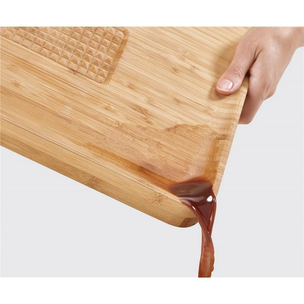 Joseph Joseph Cut & Carve Bamboo Chopping Board - Image 3