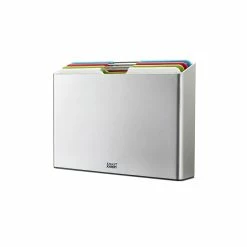 Joseph Joseph Folio 4 Piece Chopping Board Set Large Silver