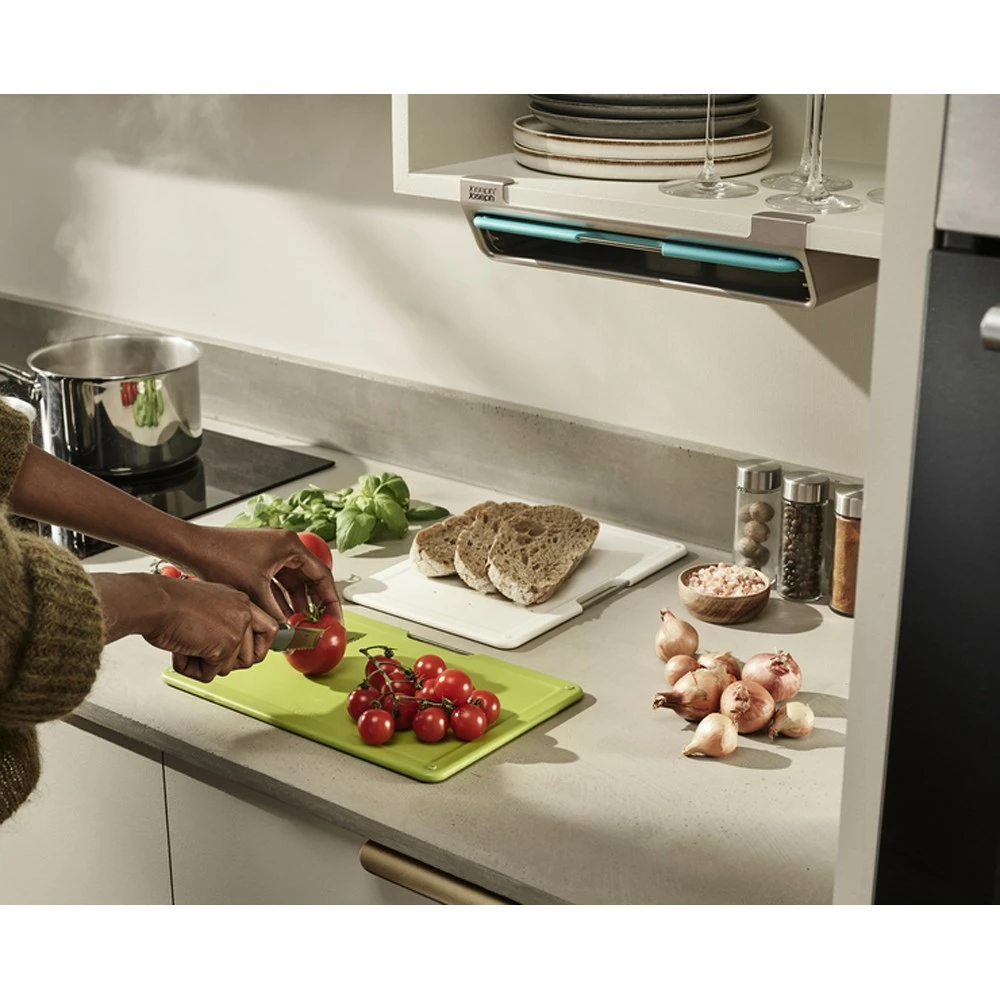 Joseph Joseph Folio Slim 3 Piece Under-Shelf Chopping Board Set - Image 4