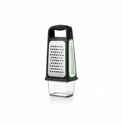 OXO Good Grips Etched Box Grater With Measuring Cup & Removable Zester