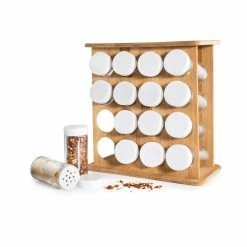 Scullery Bamboo 16 Jar Spice Rack