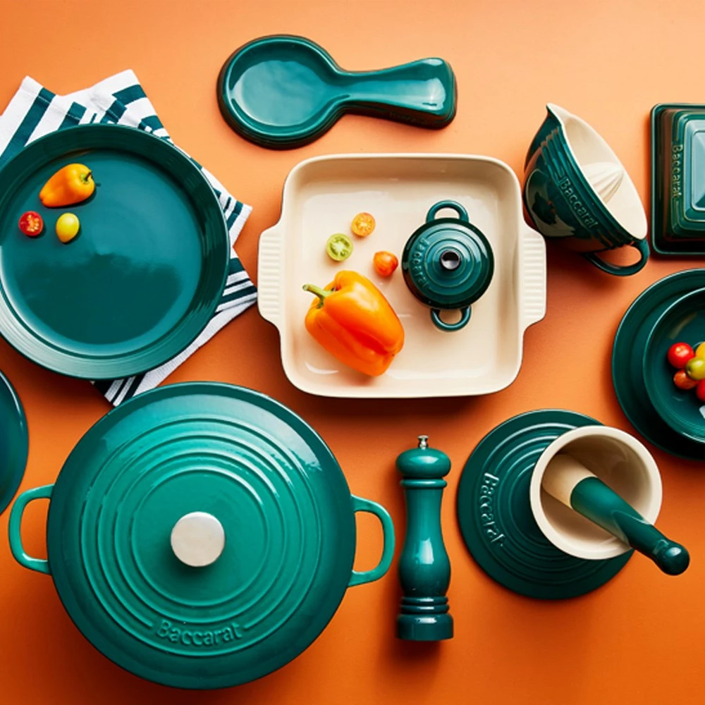 Baccarat Le Connoisseur Dolomite Spoon Rest 25cm Teal - Image 4