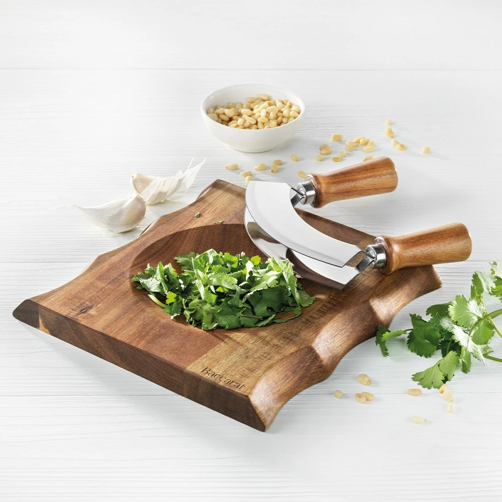 Baccarat Spice Market Mezzaluna Rocking Chopper & Board Set - Image 2