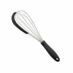 Easy Grips Whisk With Silicone Scraper Black