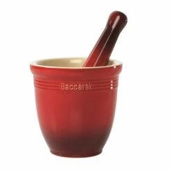 Baccarat Le Connoisseur Mortar & Pestle Red