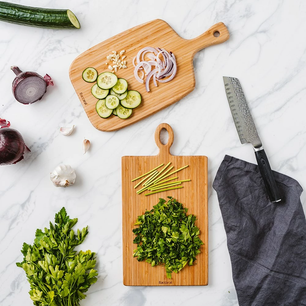 Baccarat Dishwasher Safe Bamboo Cutting Board With Paddle 37cm - Image 3